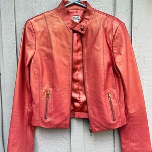 Cache sz 10 leather jacket